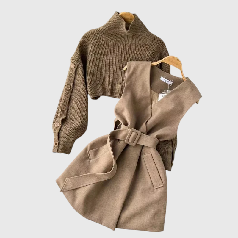 Amania - Lässiges Chic Mini-Kleid Set