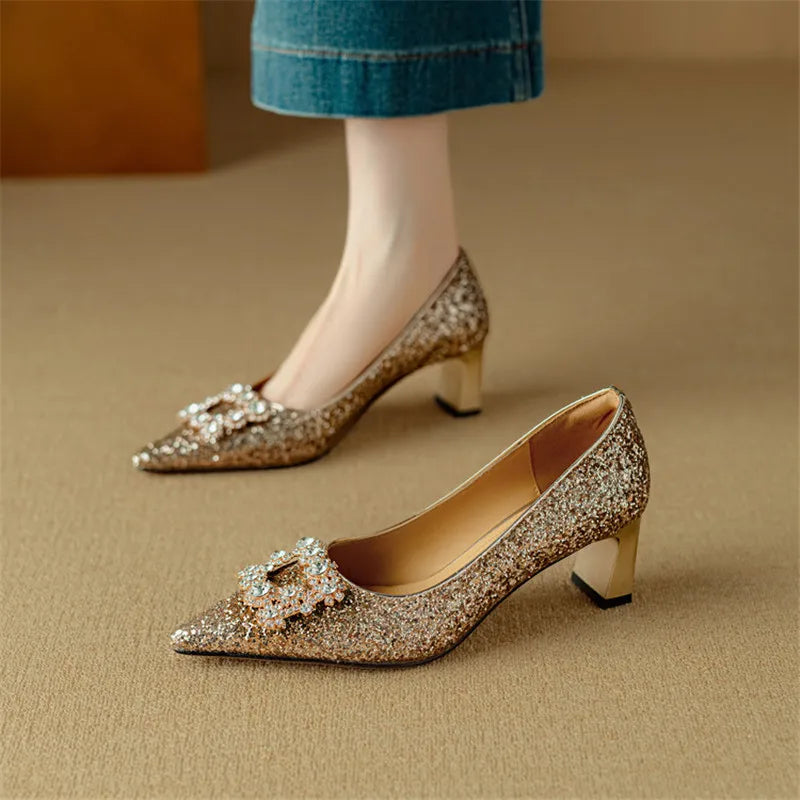 Gloria - Glitter Mary Janes