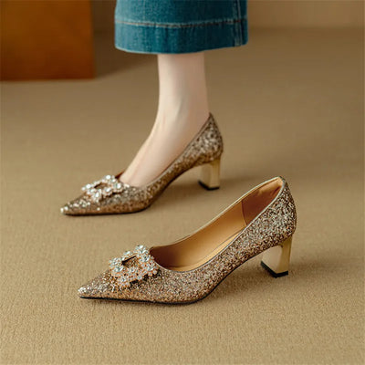 Gloria - Glitter Mary Janes