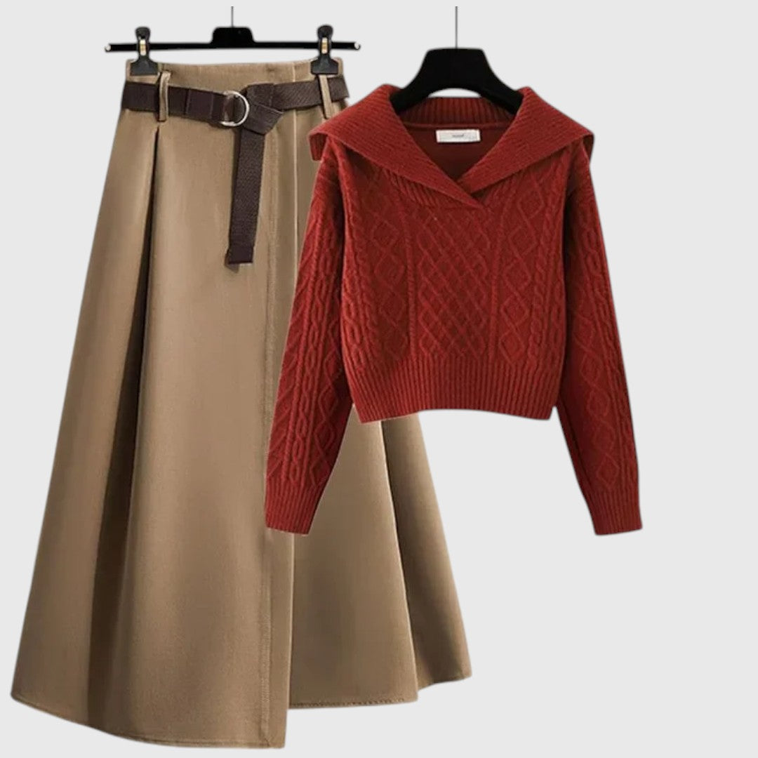 Judith - Vintage Stil Pullover & Rock Set