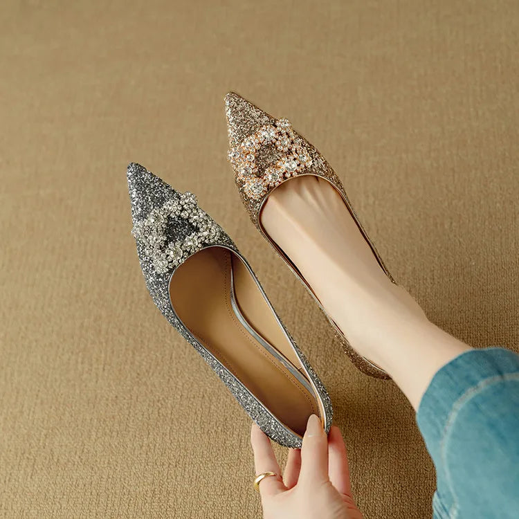 Gloria - Glitter Mary Janes