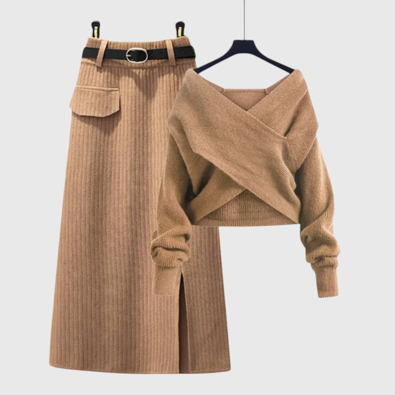 Mishael - Strickrock & Pullover Set