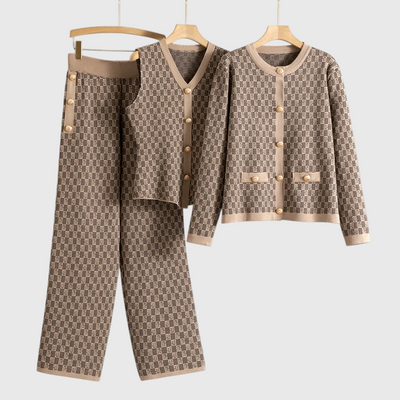 Nilda - Herbst Strick 3-Teiliges Set