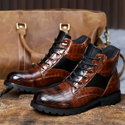 Rendell | Leder Croco Stiefel