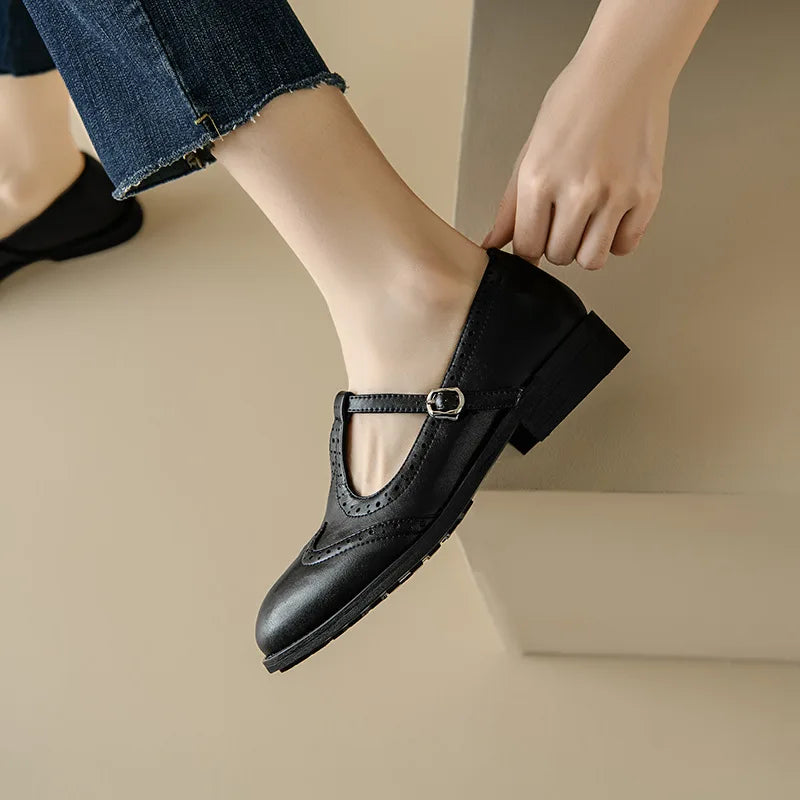 Connie - Elegante T-Strap Mary Janes