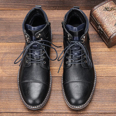 Aaron - Handgefertigte Premium-Leder Oxford-Stiefel
