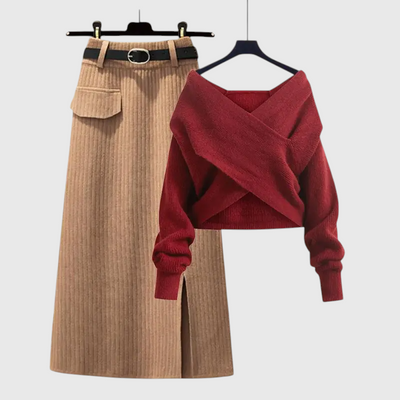 Mishael - Strickrock & Pullover Set