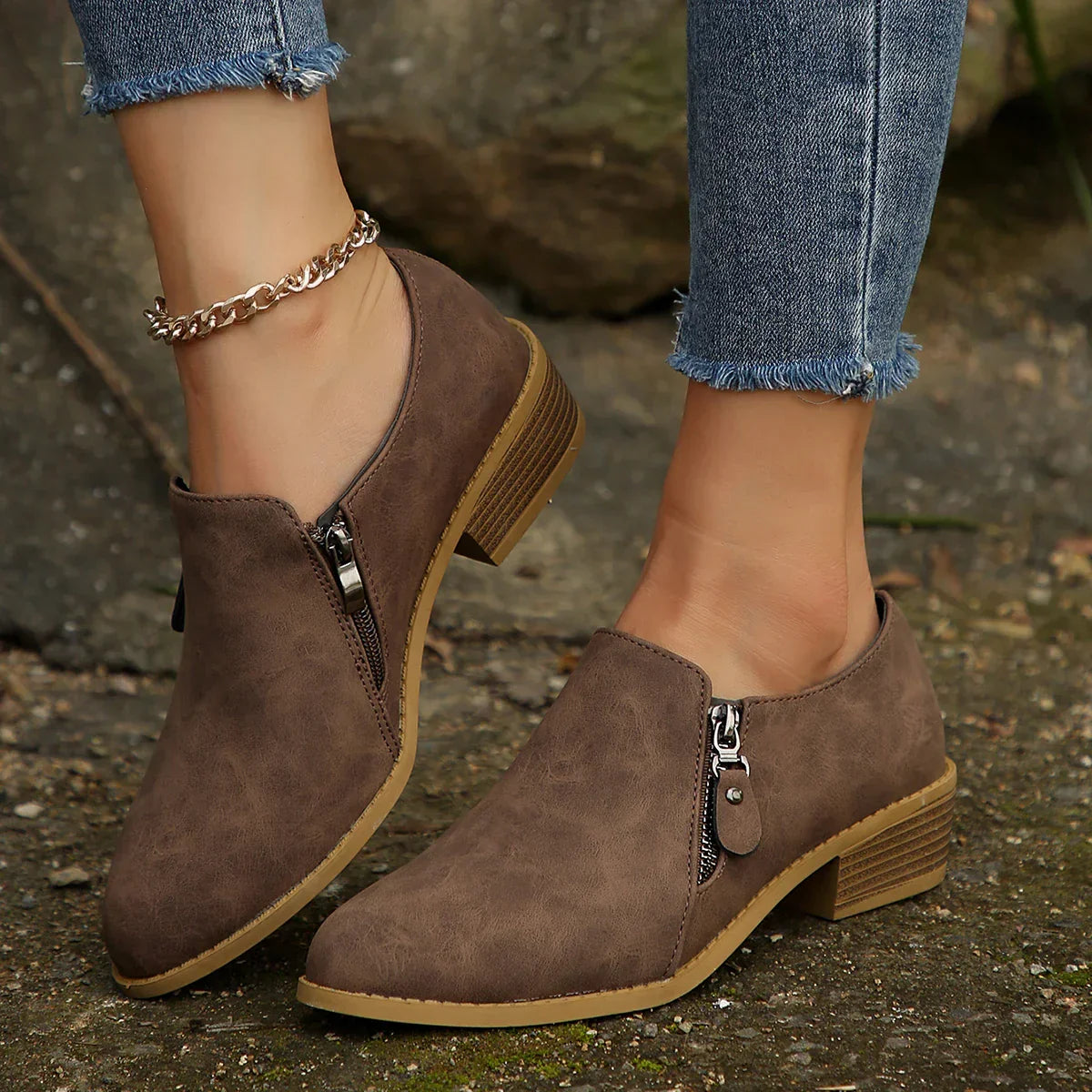 Maia™ | SleekShield Reißverschluss-Ankle Boots