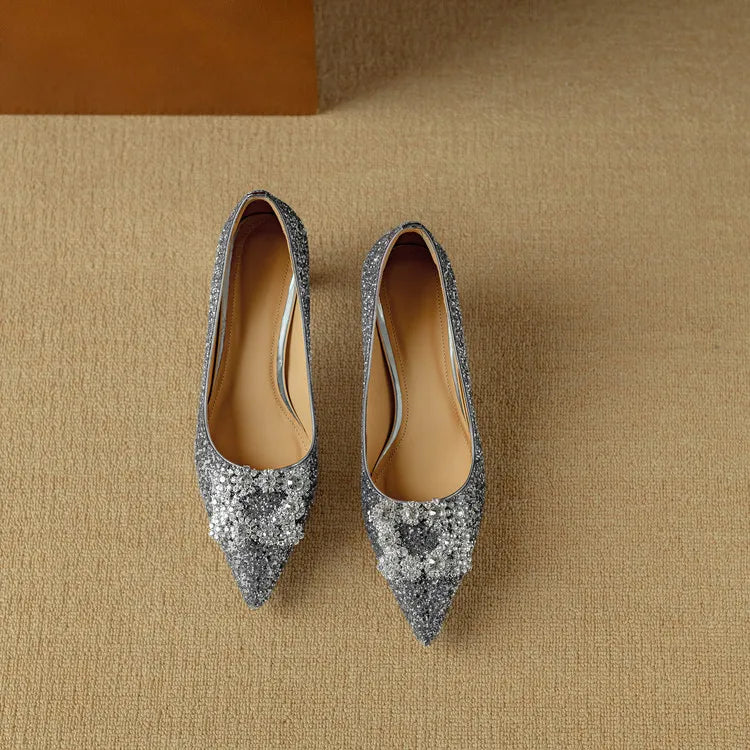 Gloria - Glitter Mary Janes