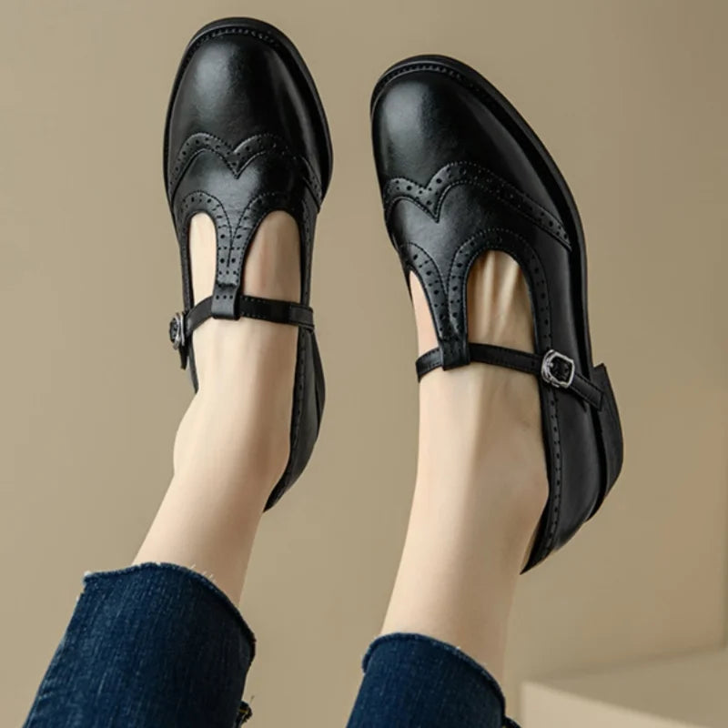Connie - Elegante T-Strap Mary Janes