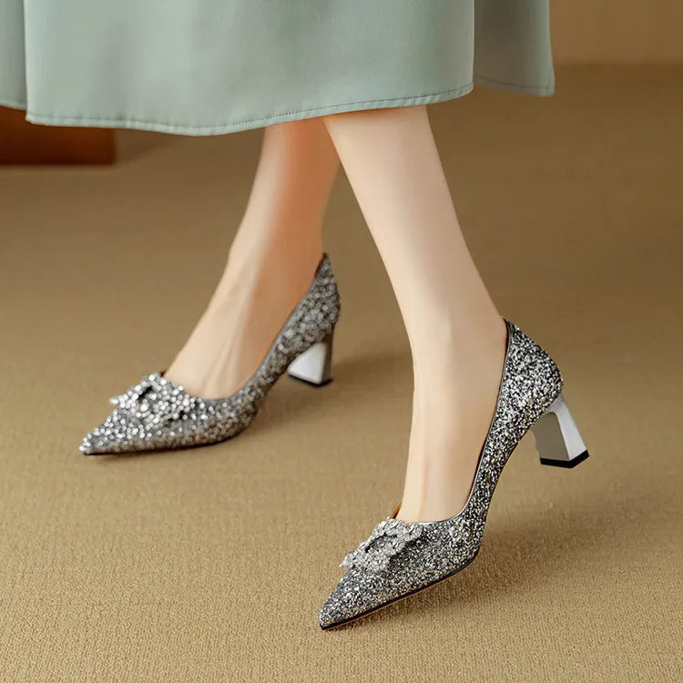 Gloria - Glitter Mary Janes
