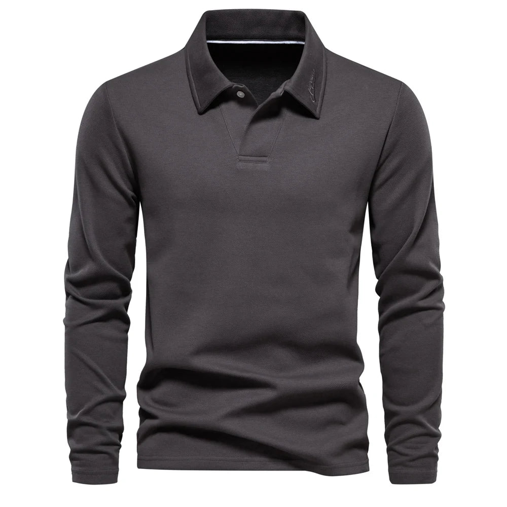 Dion™ | Lässiges Langarm Poloshirt
