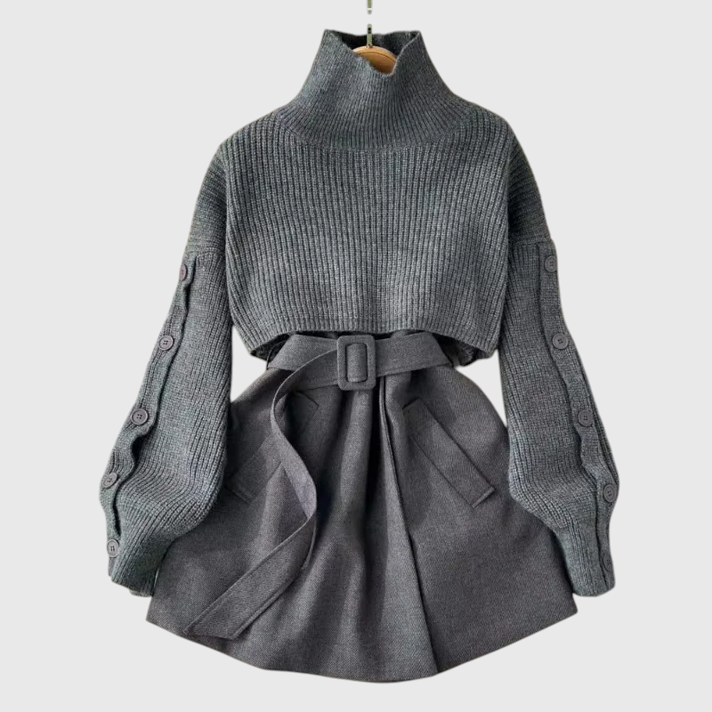 Amania - Lässiges Chic Mini-Kleid Set