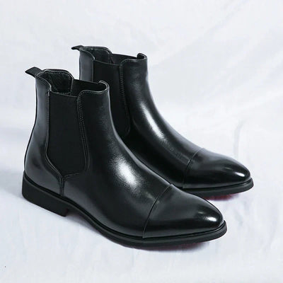 Damien | Leder Chelsea-Stiefel