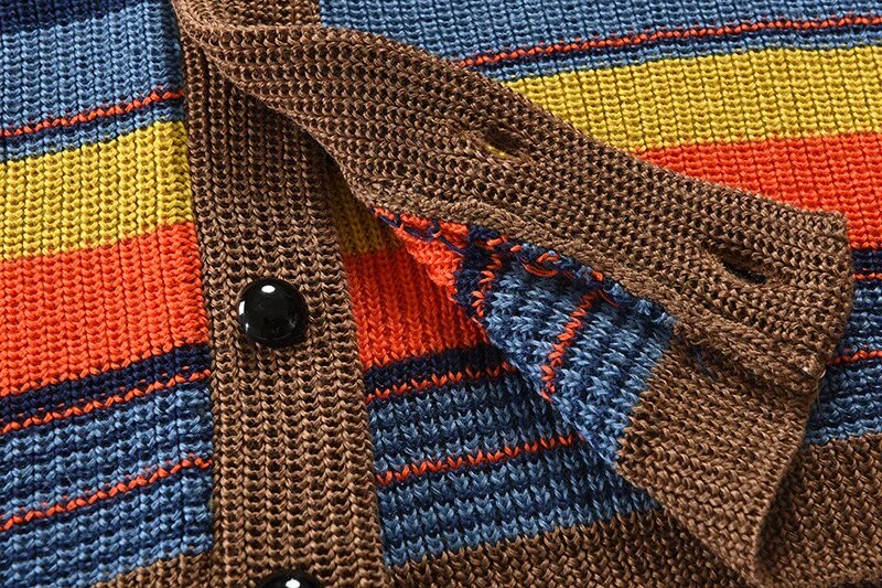 Lennart | Strick-Cardigan für Herren mit Farbblock & Geometrischem Muster