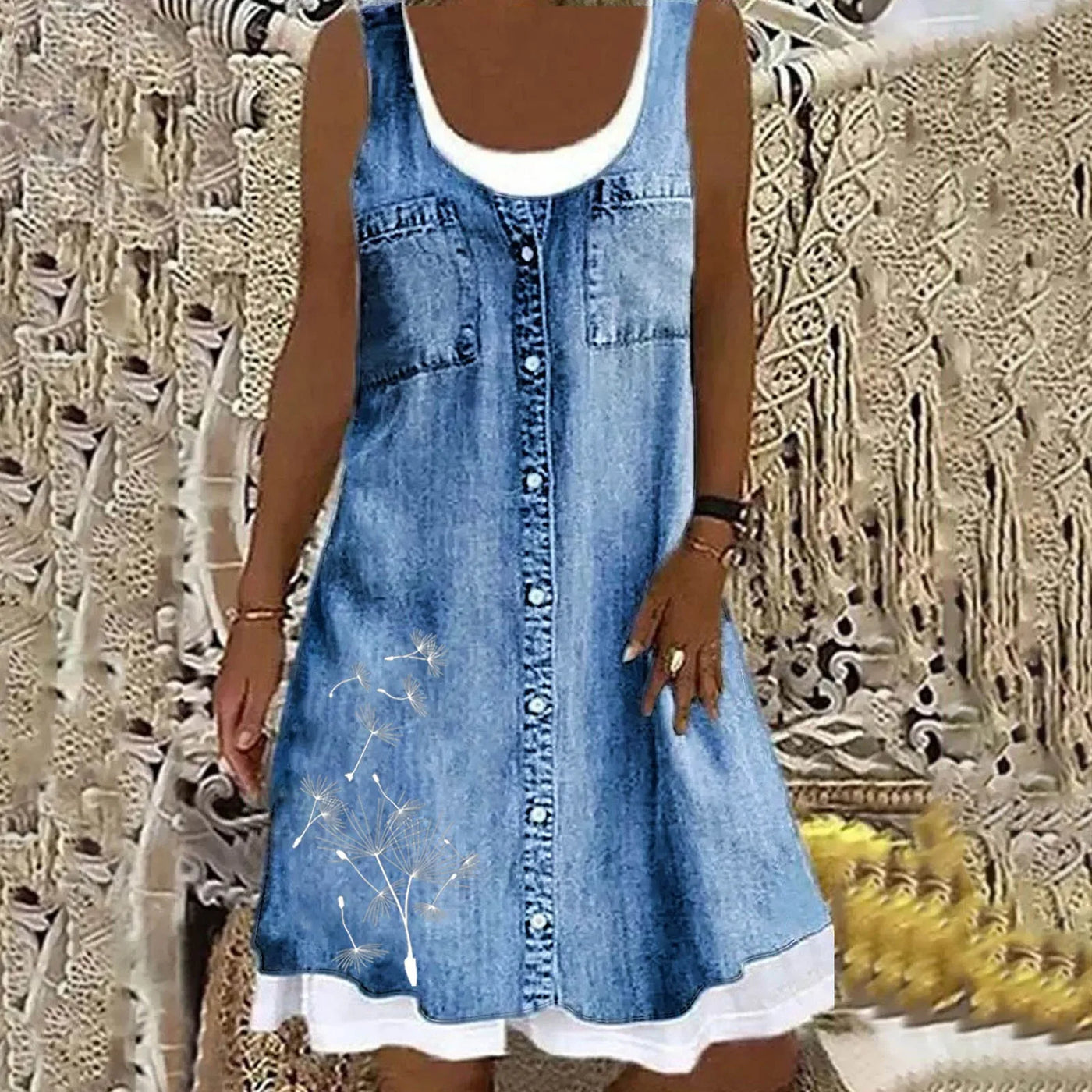 Neve™ - Elegantes Denim-Kleid