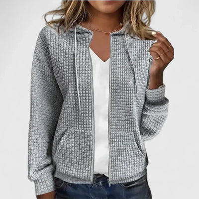 Elyssiah | Elegante Waffelstrick-Cardigan