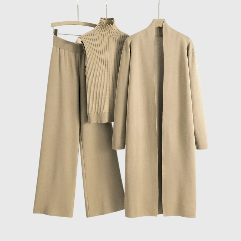 Milda - Damen 3-teiliges Set aus Pullover und Hose