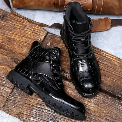 Rendell | Leder Croco Stiefel