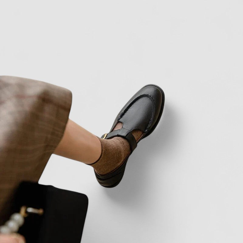 Avery – Orthopädische Mary Jane Schuhe mit quadratischer Zehenform