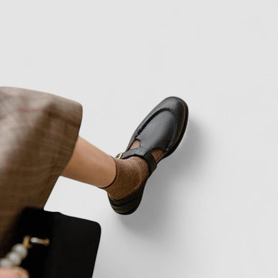 Avery – Orthopädische Mary Jane Schuhe mit quadratischer Zehenform