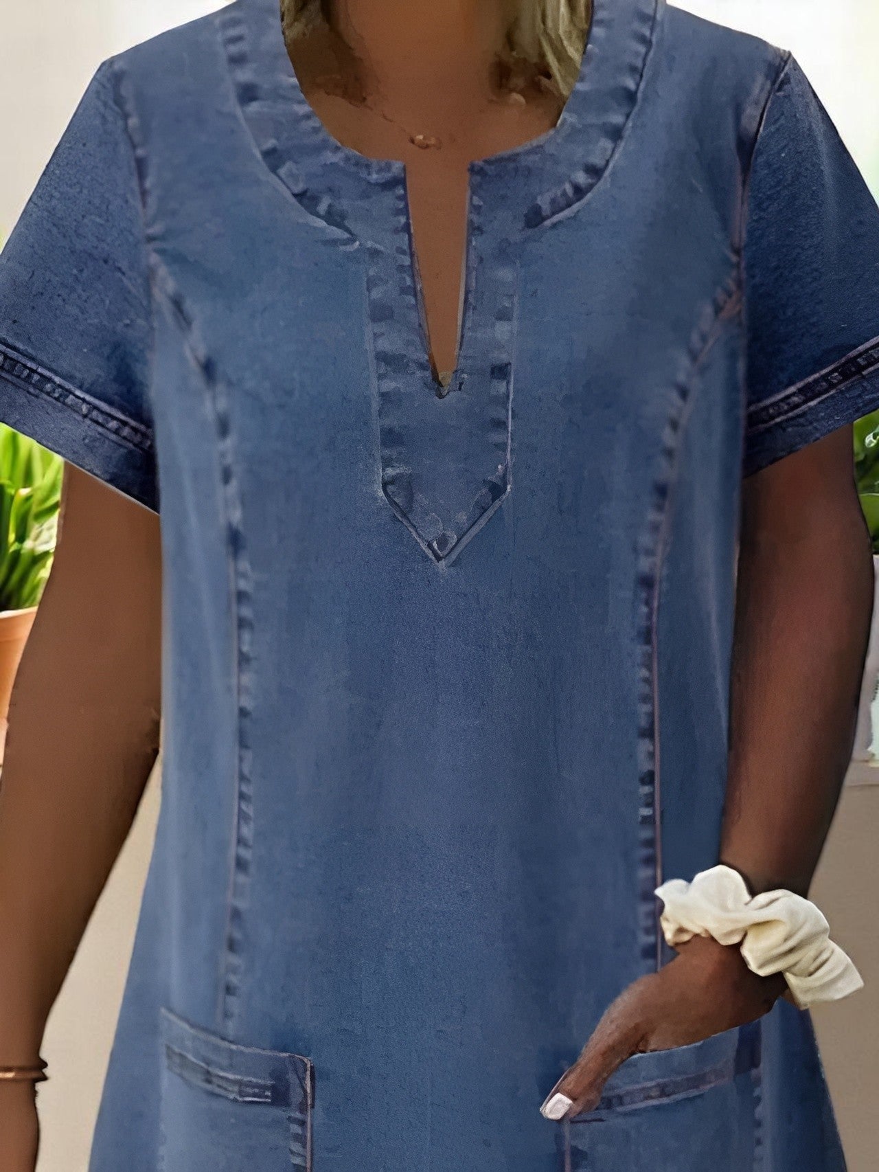 Faye™ - Weiches Denim-Kleid