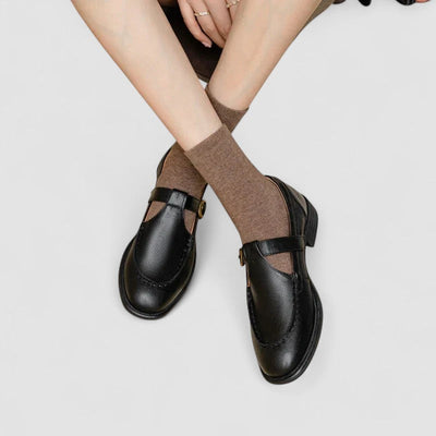 Avery – Orthopädische Mary Jane Schuhe mit quadratischer Zehenform