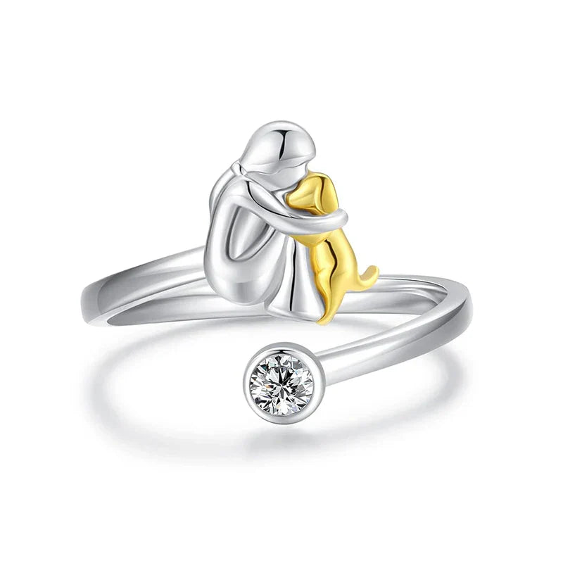 Sienna - Ring mit Hundesymbol - 1+1 Gratis