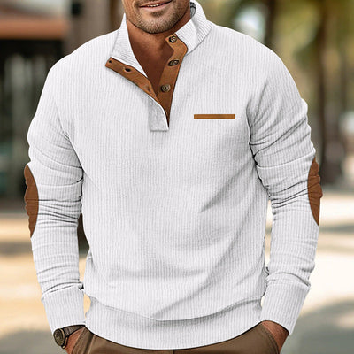 Davenport™ – Halbknopf-Pullover mit Tasche