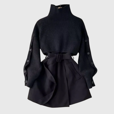 Amania - Lässiges Chic Mini-Kleid Set