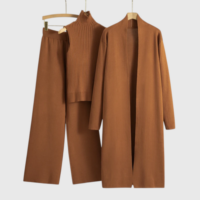Milda - Damen 3-teiliges Set aus Pullover und Hose