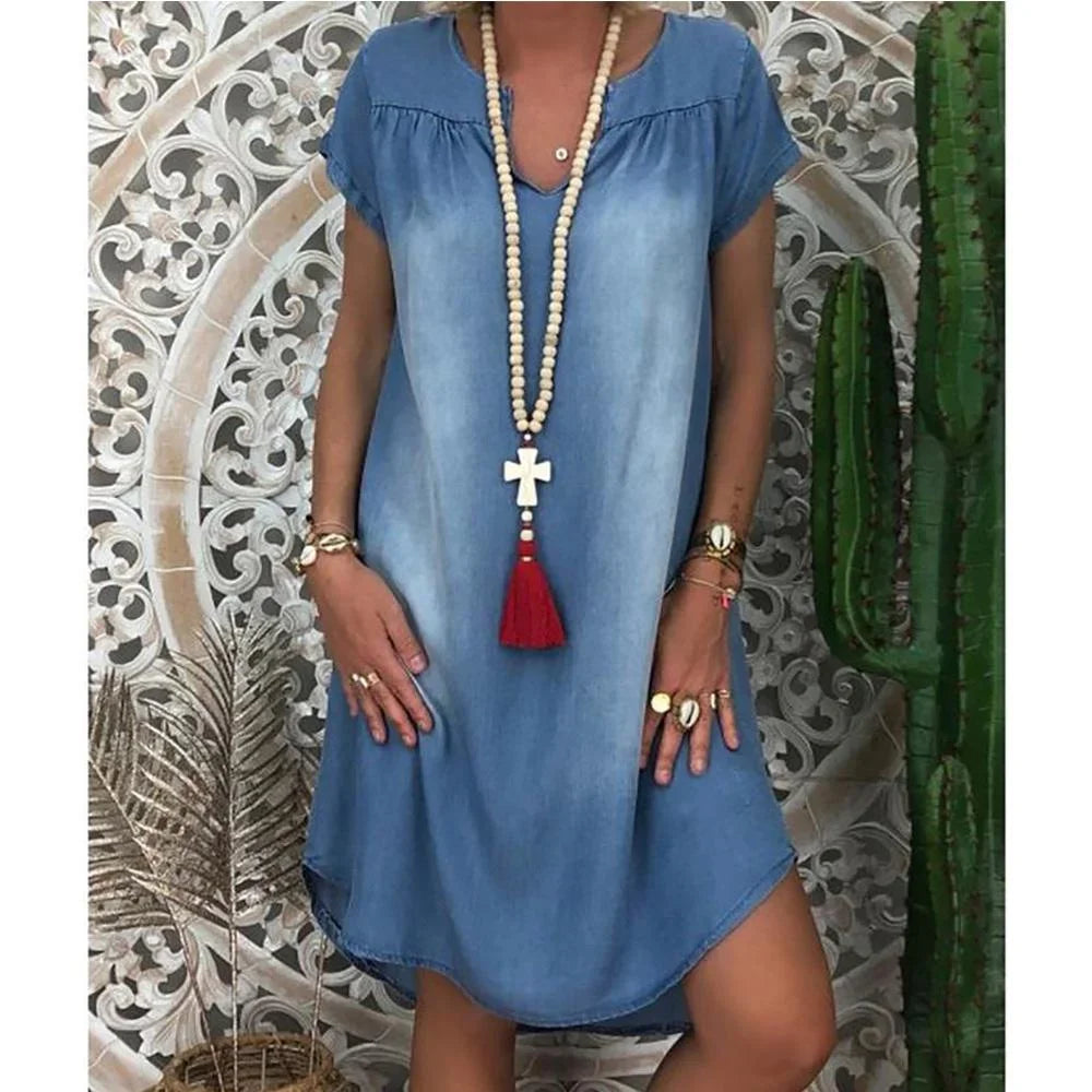 Vee™ - Lässiges Denim-Kleid