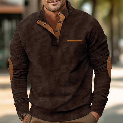 Davenport™ – Halbknopf-Pullover mit Tasche