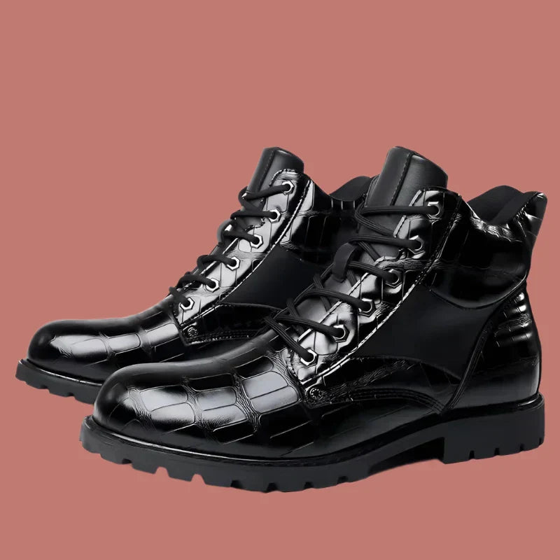 Rendell | Leder Croco Stiefel