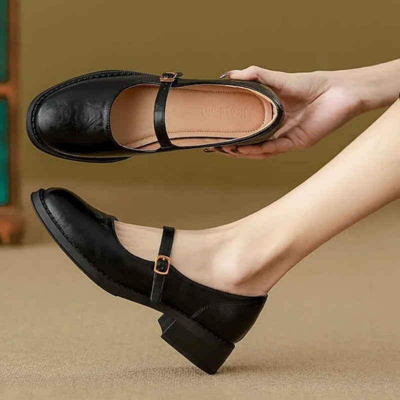 Imelda - Klassische Komfort Mary Janes Aus Leder