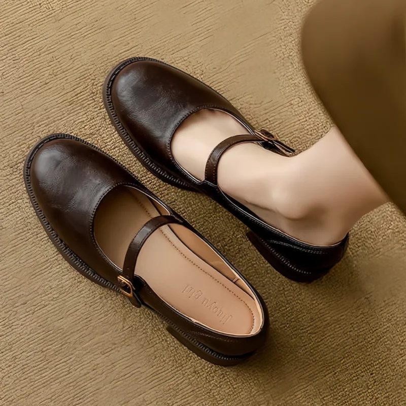 Imelda - Klassische Komfort Mary Janes Aus Leder