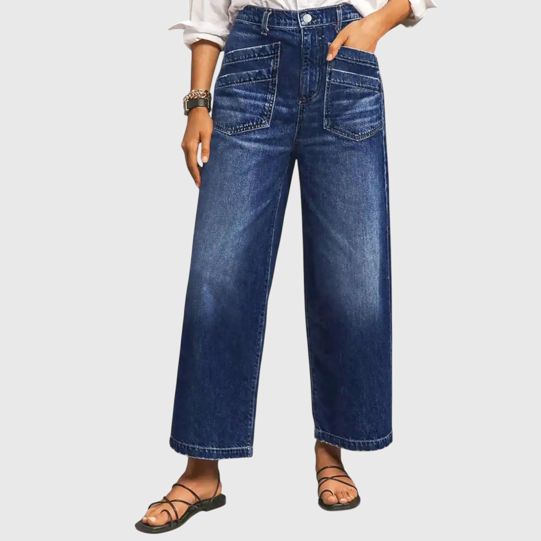 Jane - Lässige Jeanshose mit weitem Bein