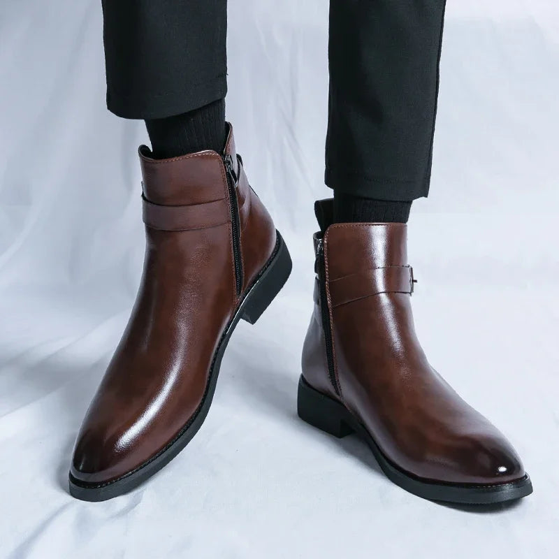 Sergio - Echtleder Chelsea Boots