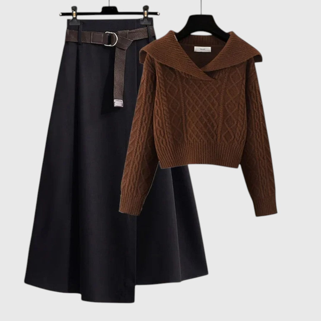 Judith - Vintage Stil Pullover & Rock Set