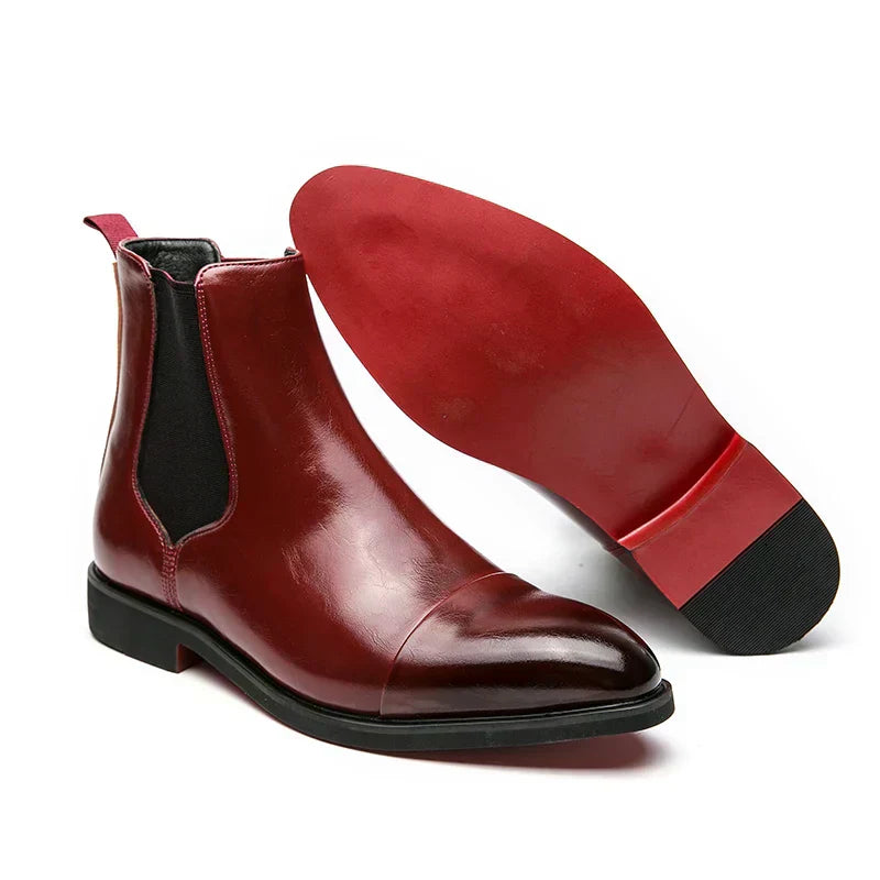 Damien | Leder Chelsea-Stiefel