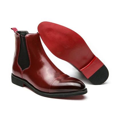 Damien | Leder Chelsea-Stiefel