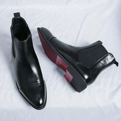Damien | Leder Chelsea-Stiefel