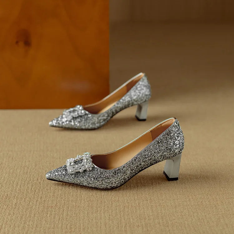 Gloria - Glitter Mary Janes