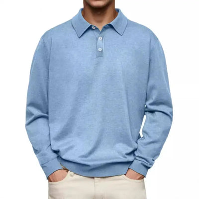 Adam™ | Casual Poloshirt Met Lange Mouwen