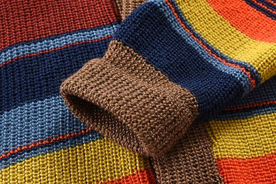 Lennart | Strick-Cardigan für Herren mit Farbblock & Geometrischem Muster