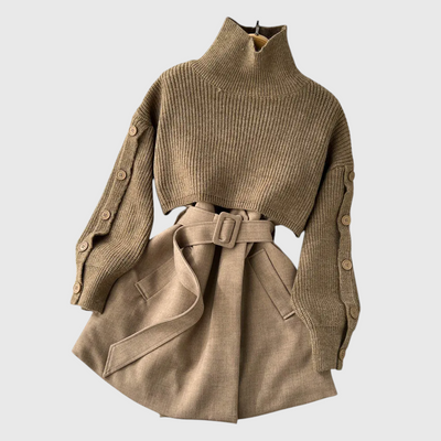 Amania - Lässiges Chic Mini-Kleid Set