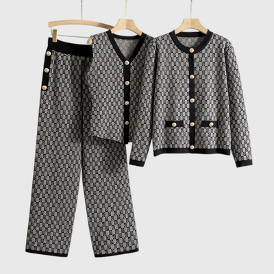 Nilda - Herbst Strick 3-Teiliges Set