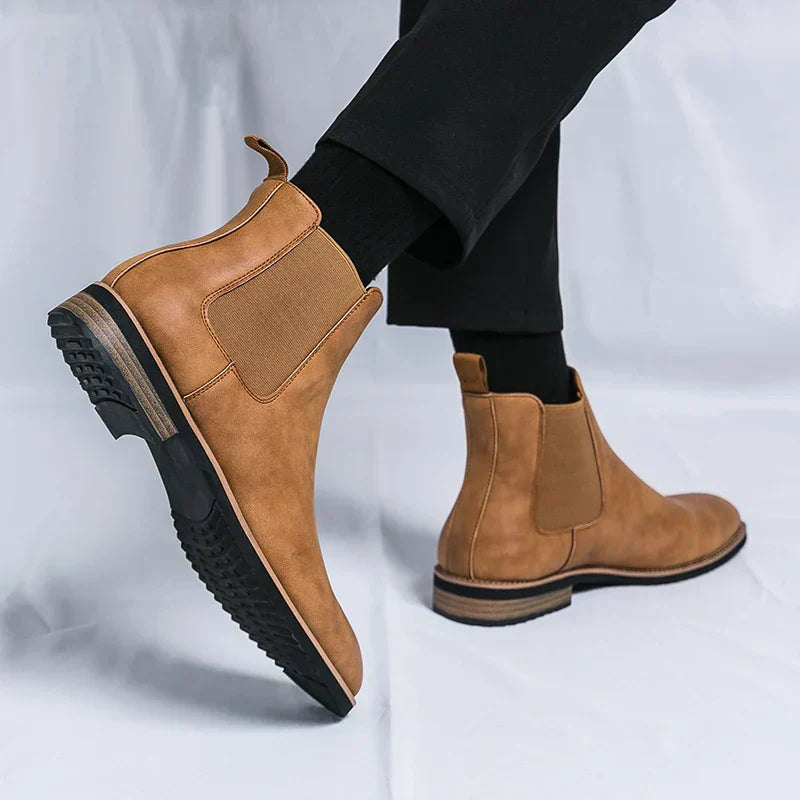 Cosmo | Leder Chelsea-Stiefel