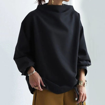 Lisa | Hochkragen-Lässiges Top