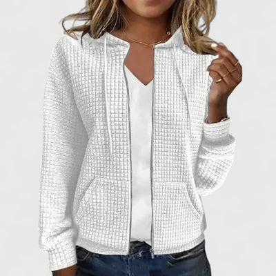 Elyssiah | Elegante Waffelstrick-Cardigan